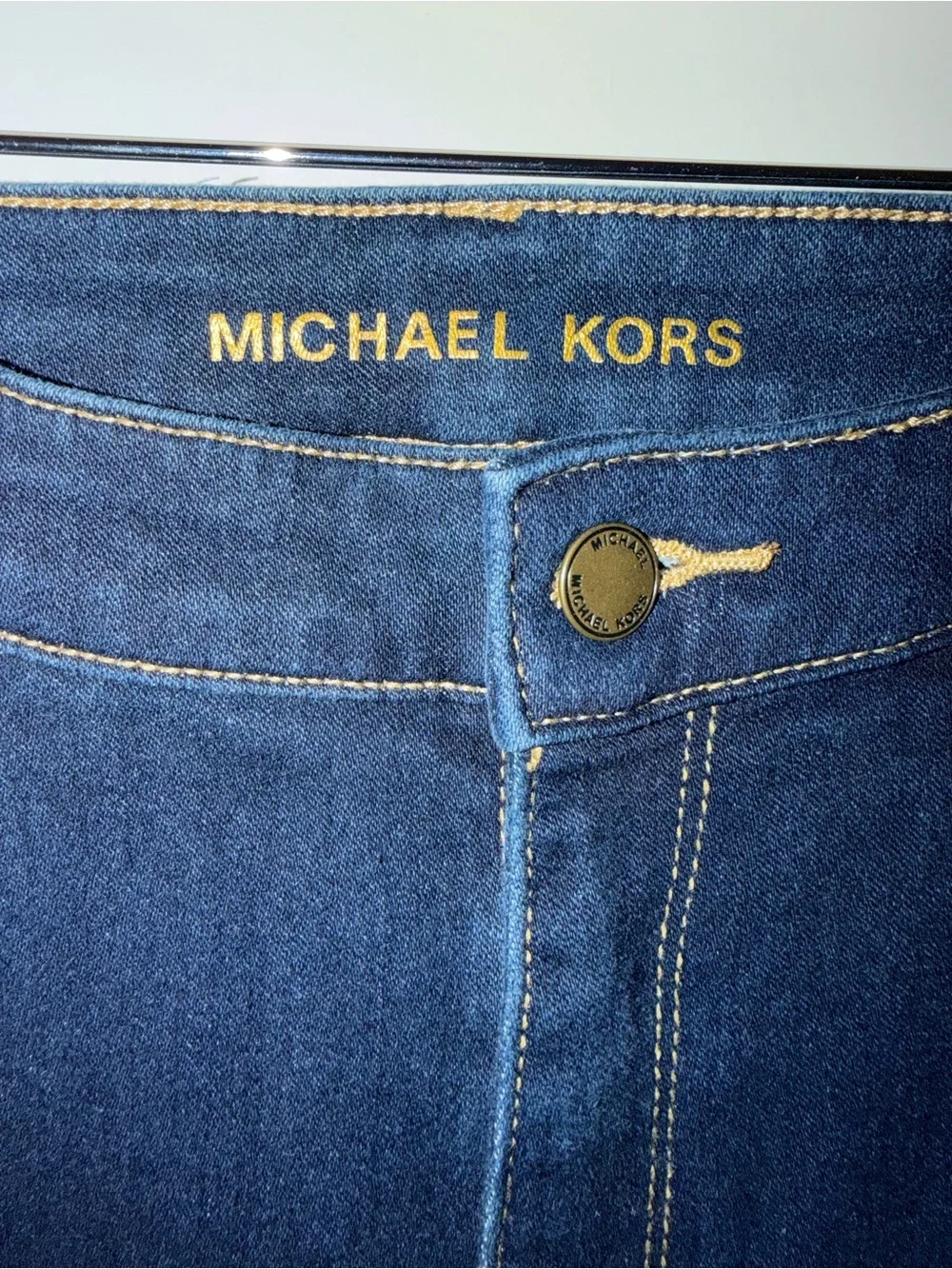 Michael Kors Izzy Skinny Women’s Dark Blue High-Rise Skinny Jeans